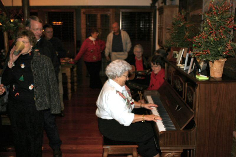 Joy playing the piano