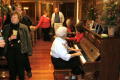 Joy playing the piano
