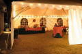 A warm tent that was once crowded